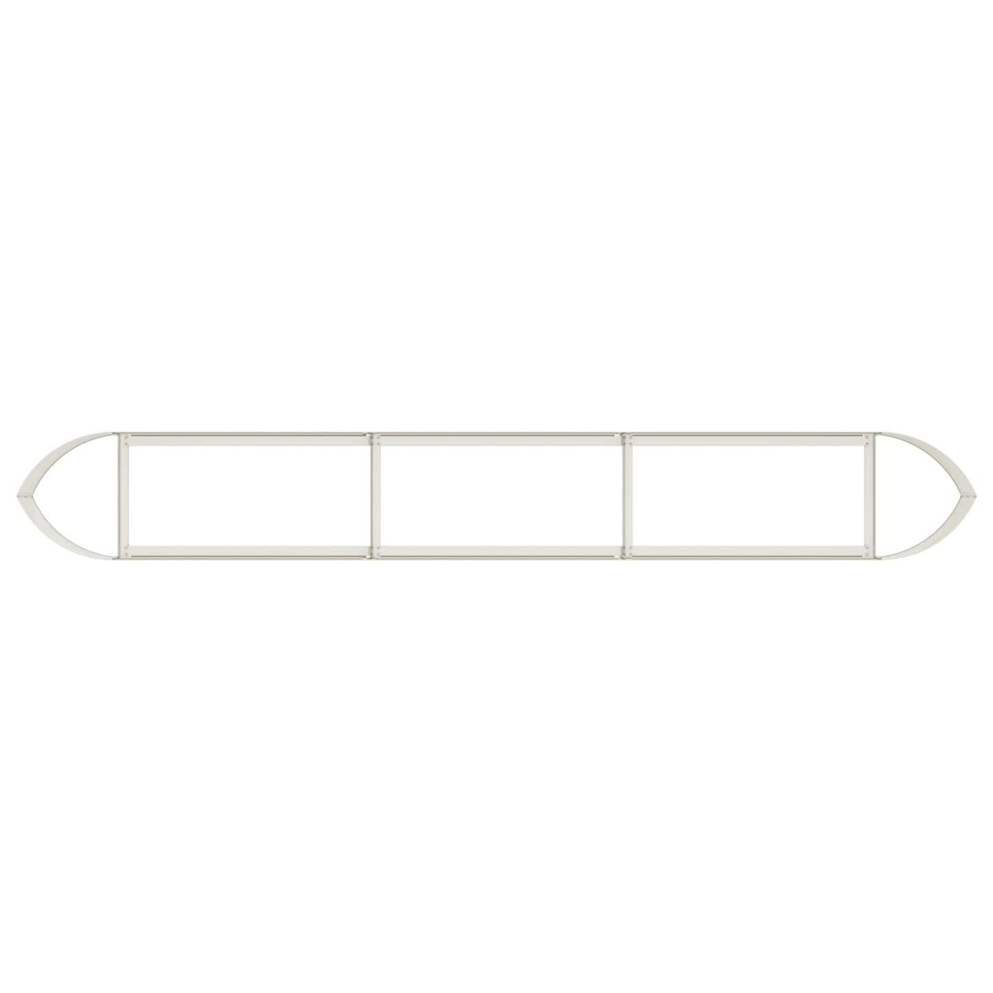 vidaXL Raised Garden Bed White 300 x 40x 40 cm Steel