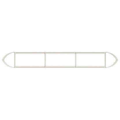 vidaXL Raised Garden Bed White 300 x 40x 40 cm Steel