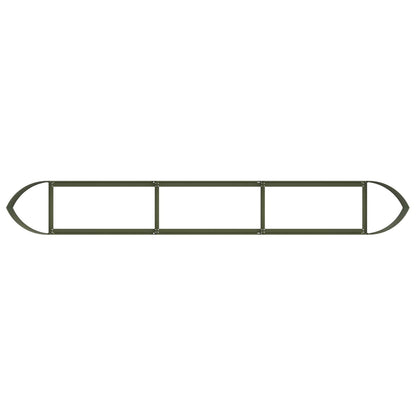 vidaXL Raised Garden Bed Olive Green 300 x 40x 40 cm Steel