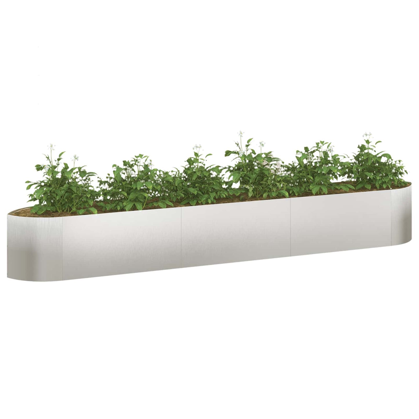 vidaXL Raised Garden Bed Stainless Steel 300 x 40x 40 cm Steel