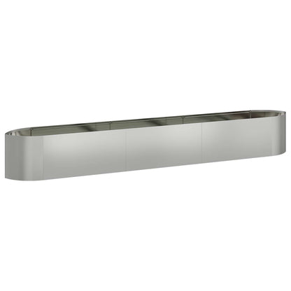 vidaXL Raised Garden Bed Galvanised Steel 300 x 40x 40 cm Steel