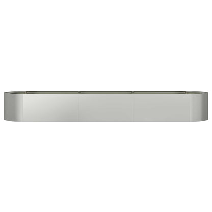 vidaXL Raised Garden Bed Galvanised Steel 300 x 40x 40 cm Steel
