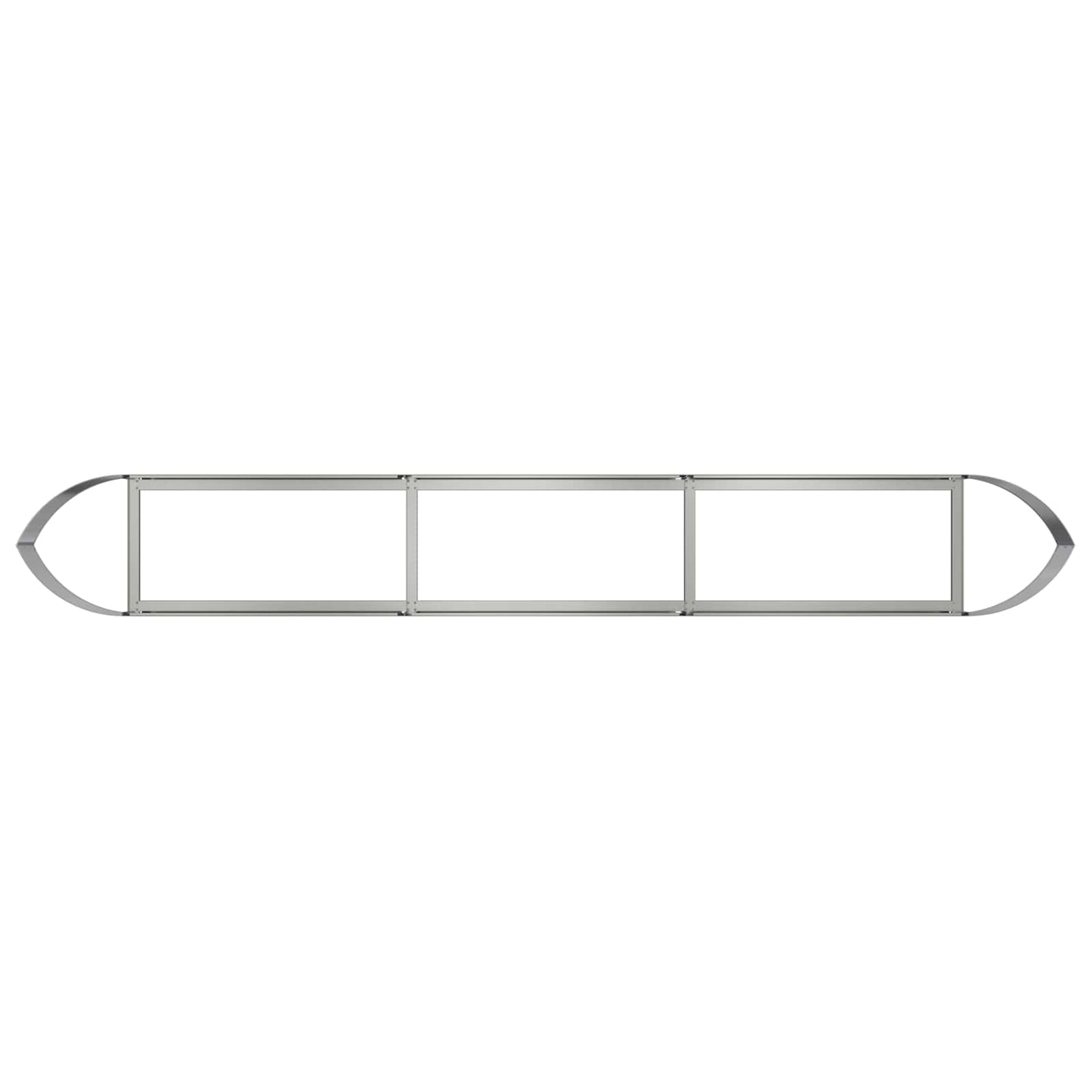 vidaXL Raised Garden Bed Galvanised Steel 300 x 40x 40 cm Steel