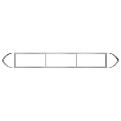 vidaXL Raised Garden Bed Galvanised Steel 300 x 40x 40 cm Steel