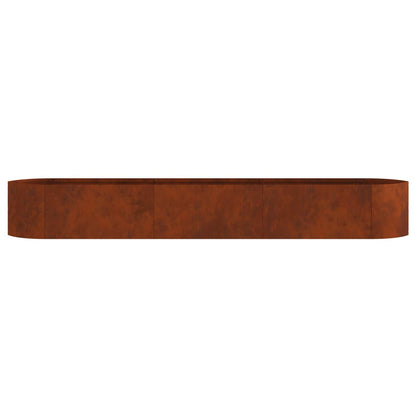 vidaXL Raised Garden Bed Weathering Steel 300 x 40x 40 cm Steel