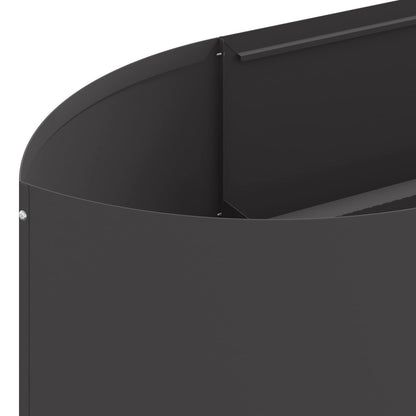 vidaXL Raised Garden Bed Black 380 x 40x 40 cm Steel