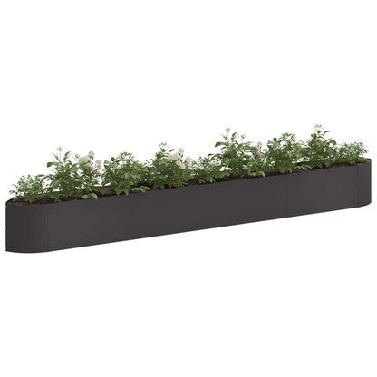 vidaXL Raised Garden Bed Black 380 x 40x 40 cm Steel