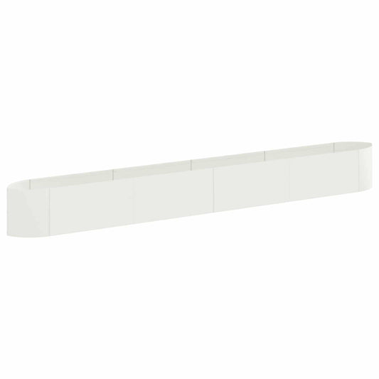 vidaXL Raised Garden Bed White 380 x 40x 40 cm Steel
