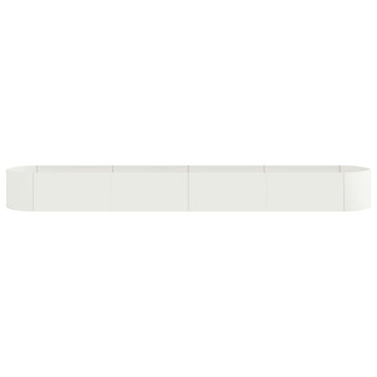 vidaXL Raised Garden Bed White 380 x 40x 40 cm Steel