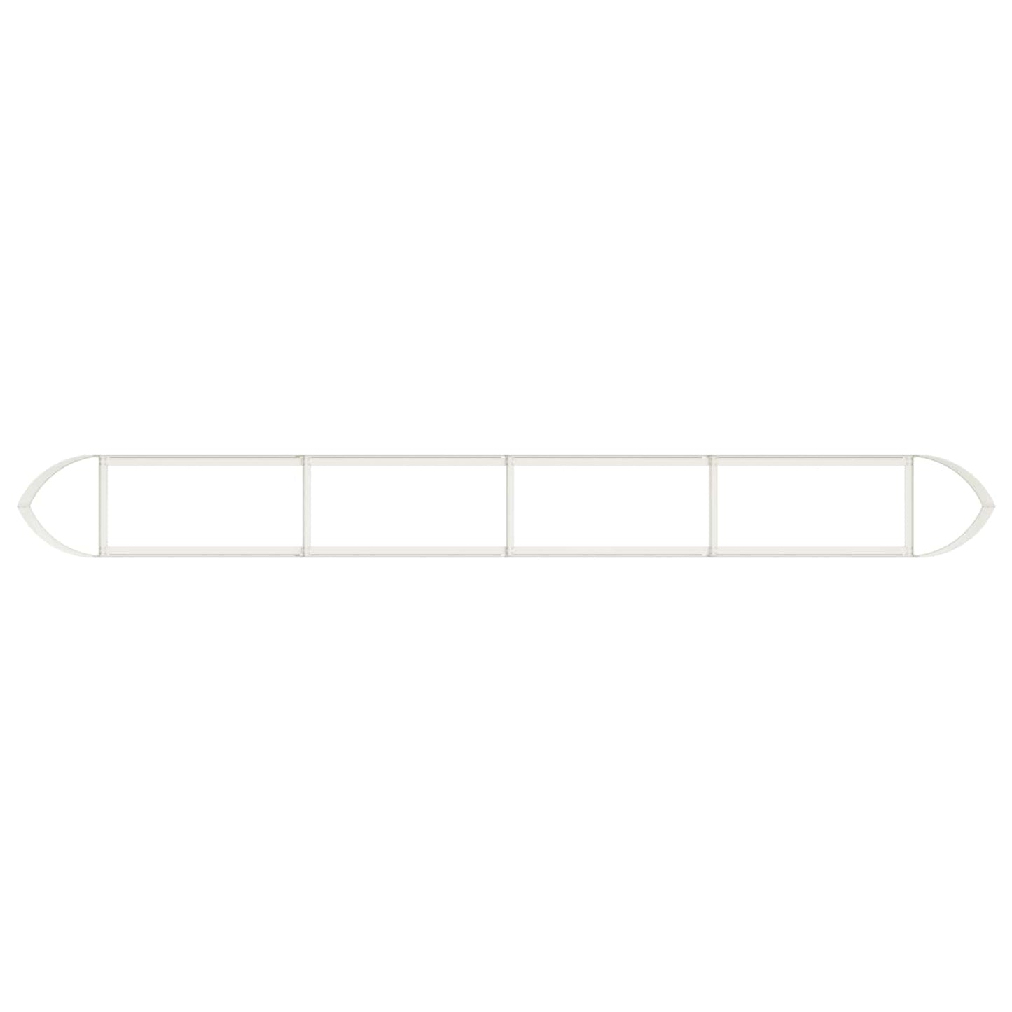 vidaXL Raised Garden Bed White 380 x 40x 40 cm Steel