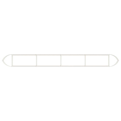 vidaXL Raised Garden Bed White 380 x 40x 40 cm Steel