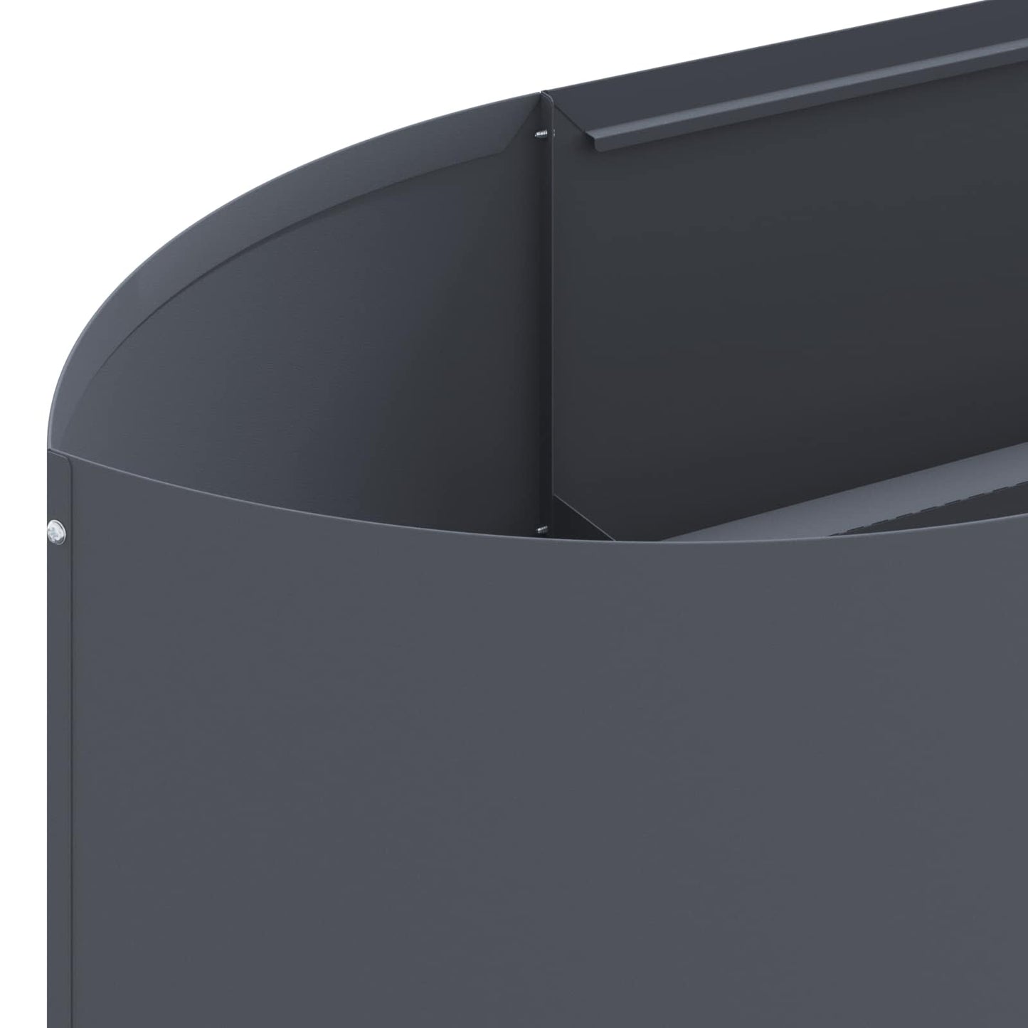 vidaXL Raised Garden Bed Anthracite 380 x 40x 40 cm Steel