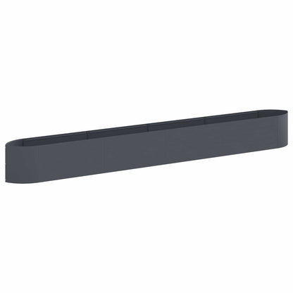 vidaXL Raised Garden Bed Anthracite 380 x 40x 40 cm Steel