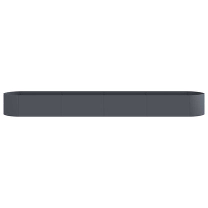 vidaXL Raised Garden Bed Anthracite 380 x 40x 40 cm Steel