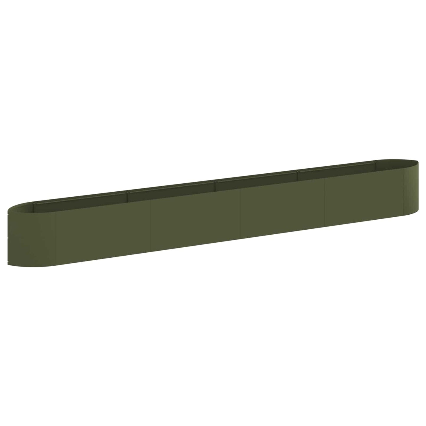 vidaXL Raised Garden Bed Olive Green 380 x 40x 40 cm Steel