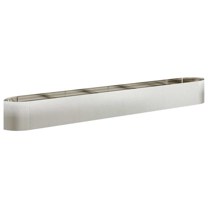 vidaXL Raised Garden Bed Stainless Steel 380 x 40x 40 cm Steel