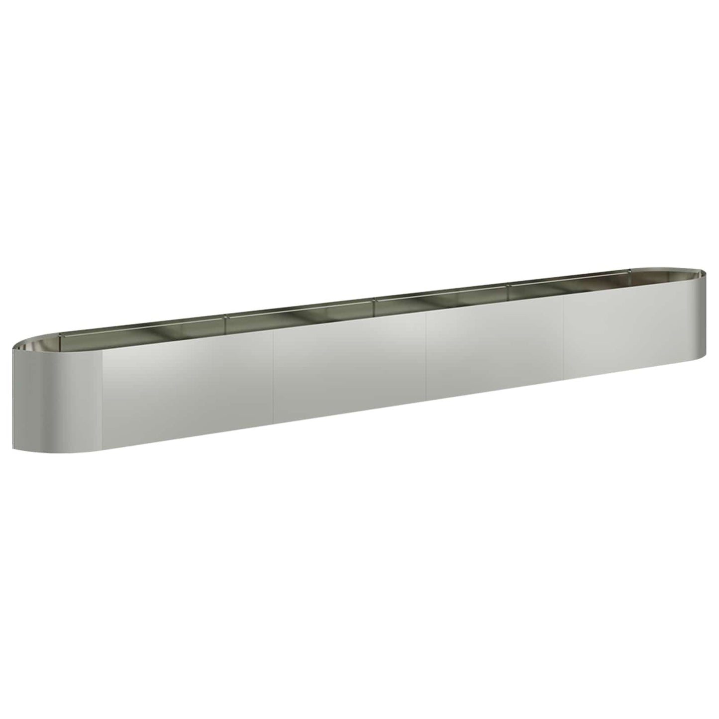 vidaXL Raised Garden Bed Galvanised Steel 380 x 40x 40 cm Steel