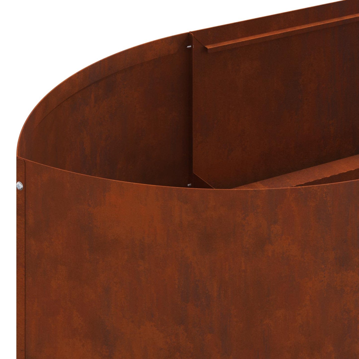 vidaXL Raised Garden Bed Weathering Steel 380 x 40x 40 cm Steel