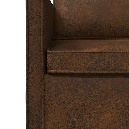 vidaXL Armchair Brown 70 x 81 x 82 cm Faux Suede Fabric