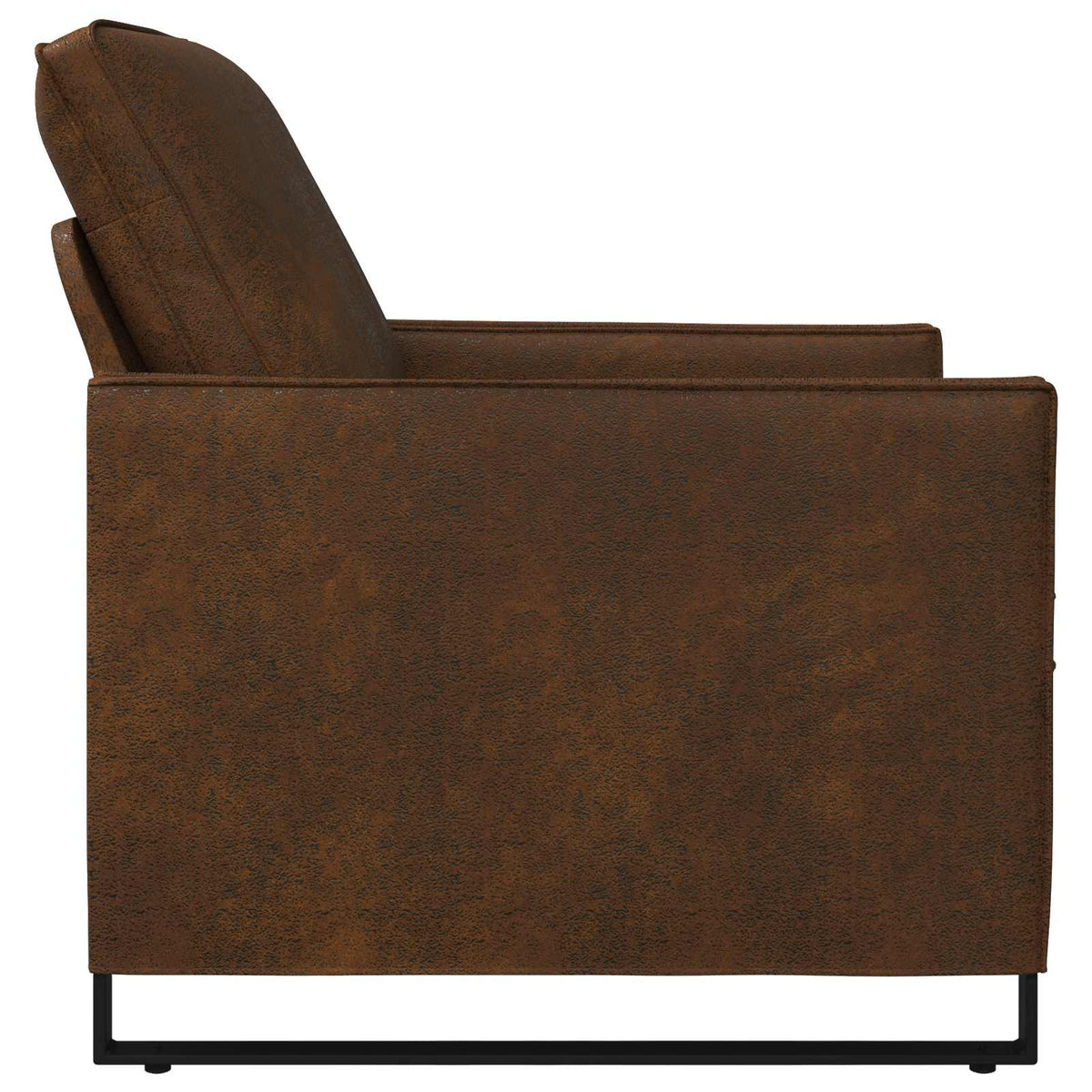 vidaXL Armchair Brown 70 x 81 x 82 cm Faux Suede Fabric