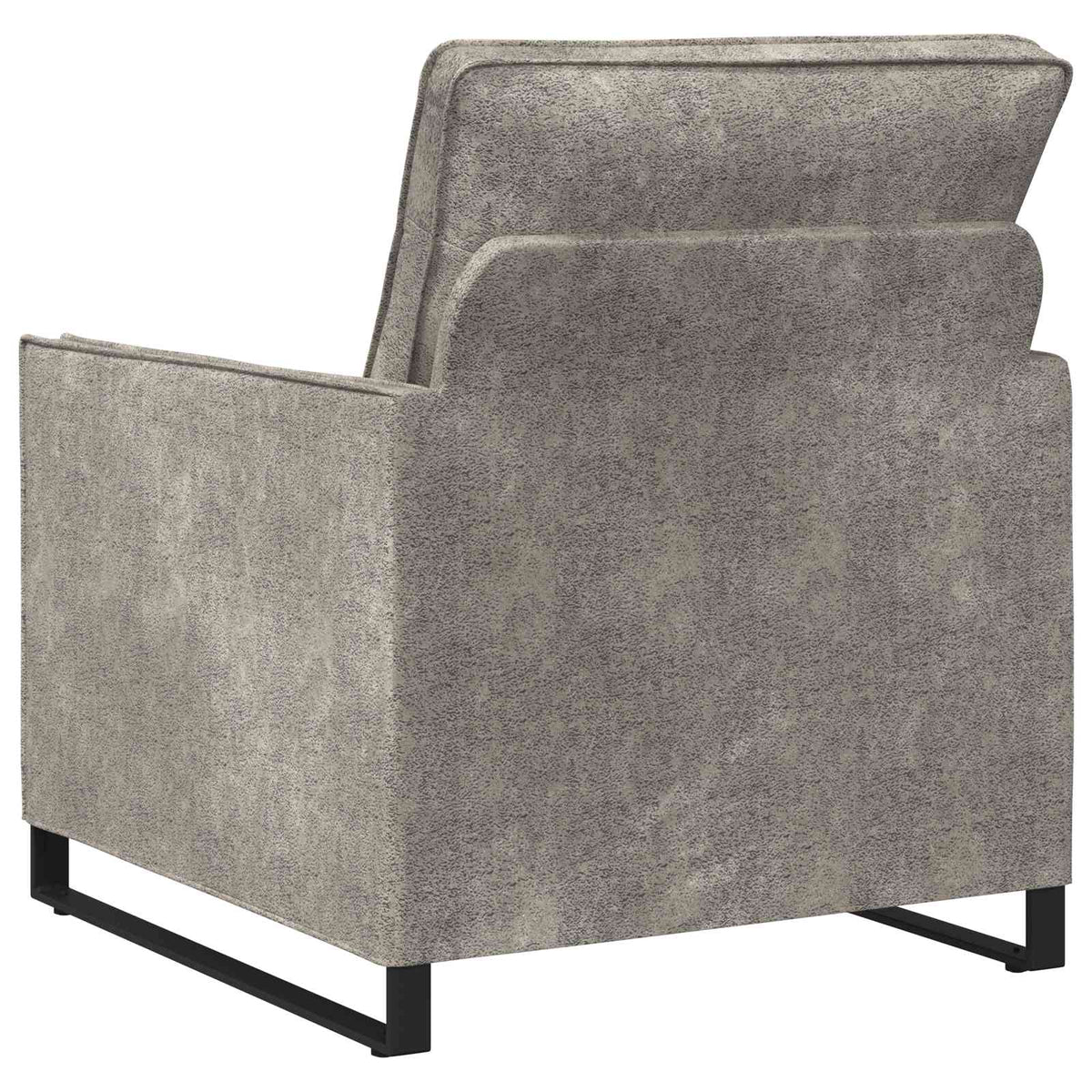 vidaXL Armchair Light Grey 70 x 81 x 82 cm Faux Suede Fabric