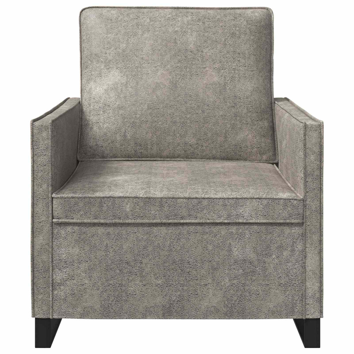 vidaXL Armchair Light Grey 70 x 81 x 82 cm Faux Suede Fabric