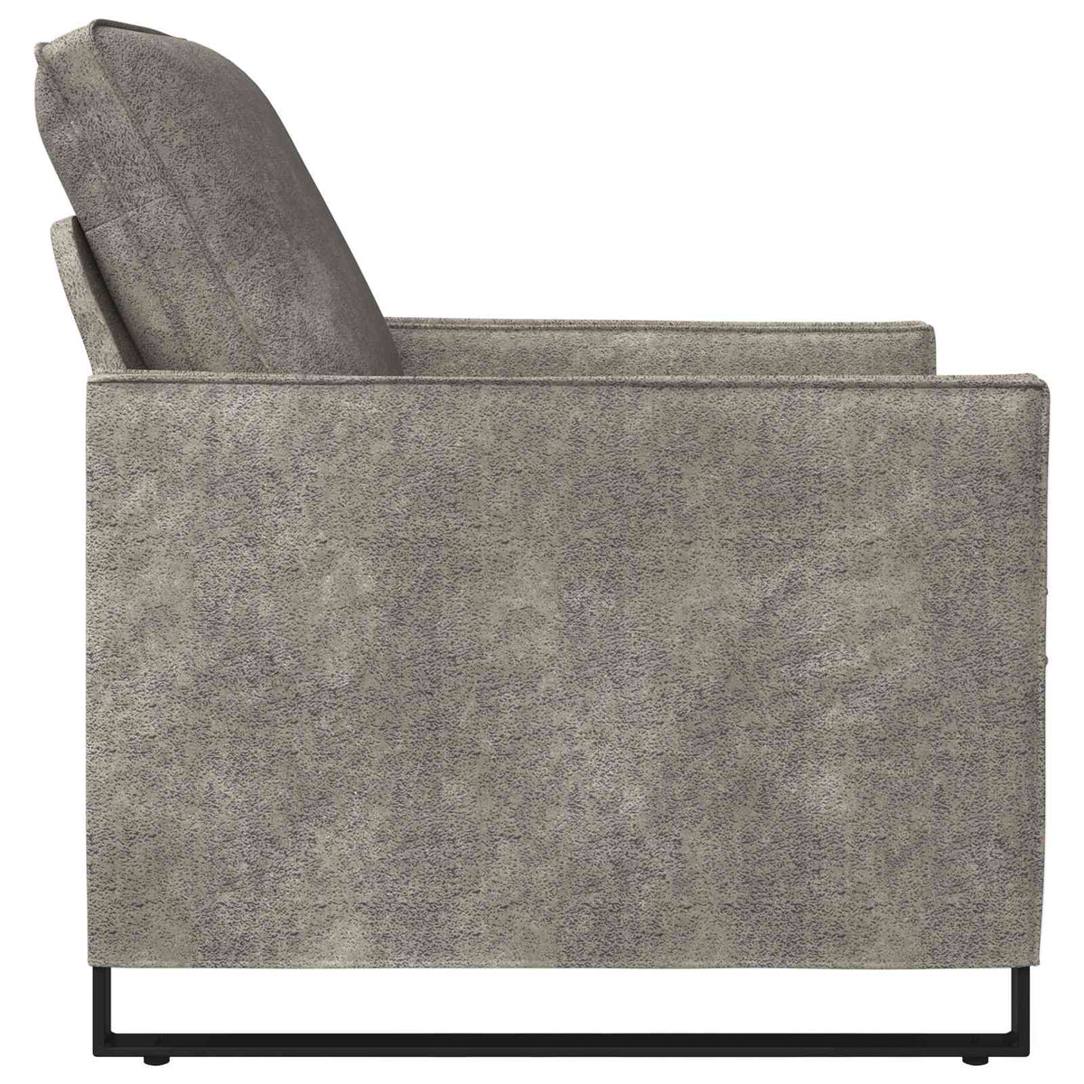 vidaXL Armchair Light Grey 70 x 81 x 82 cm Faux Suede Fabric