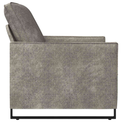vidaXL Armchair Light Grey 70 x 81 x 82 cm Faux Suede Fabric