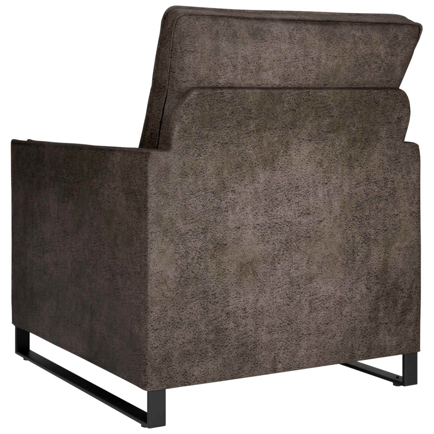 vidaXL Single Sofa Dark Grey 70 x 81 x 82 cm Faux Suede Fabric