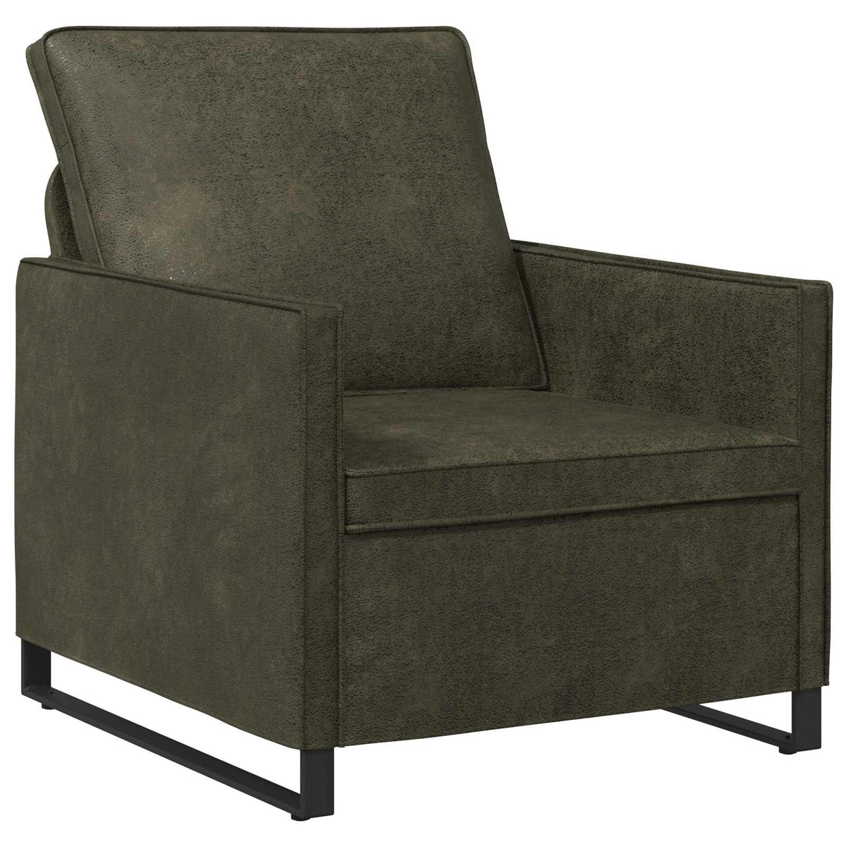 vidaXL Armchair Army Green 70 x 81 x 82 cm Faux Suede Fabric