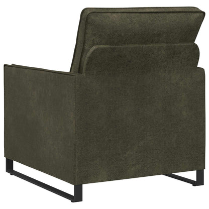 vidaXL Armchair Army Green 70 x 81 x 82 cm Faux Suede Fabric