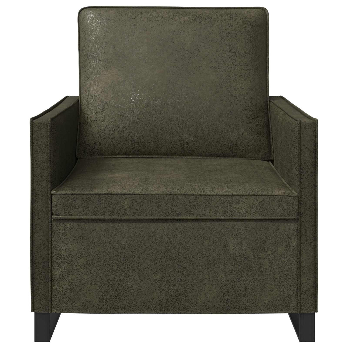 vidaXL Armchair Army Green 70 x 81 x 82 cm Faux Suede Fabric