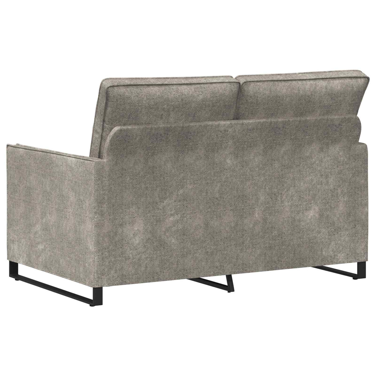 vidaXL 2 Seater Sofa Light Grey 130 x 81 x 82 cm Faux Suede Fabric