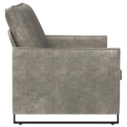 vidaXL 2 Seater Sofa Light Grey 130 x 81 x 82 cm Faux Suede Fabric