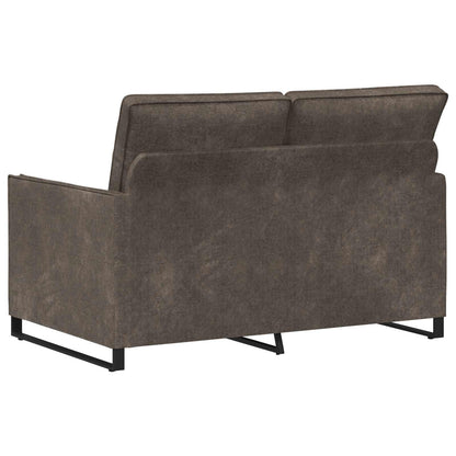 vidaXL 2 Seater Sofa Dark Grey 130 x 81 x 82 cm Faux Suede Fabric