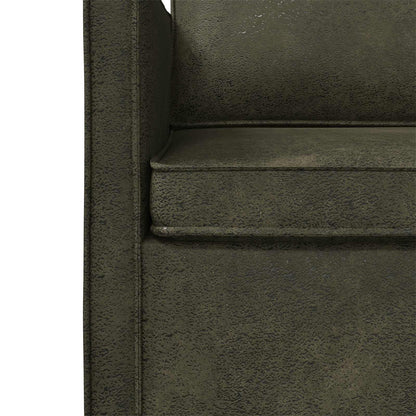 vidaXL 2 Seater Sofa Army Green 130 x 81 x 82 cm Faux Suede Fabric