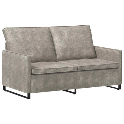 vidaXL 2 Seater Sofa Light Grey 150 x 81 x 82 cm Faux Suede Fabric