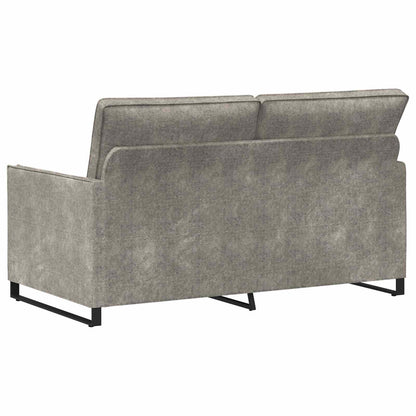 vidaXL 2 Seater Sofa Light Grey 150 x 81 x 82 cm Faux Suede Fabric