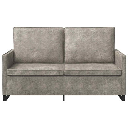 vidaXL 2 Seater Sofa Light Grey 150 x 81 x 82 cm Faux Suede Fabric