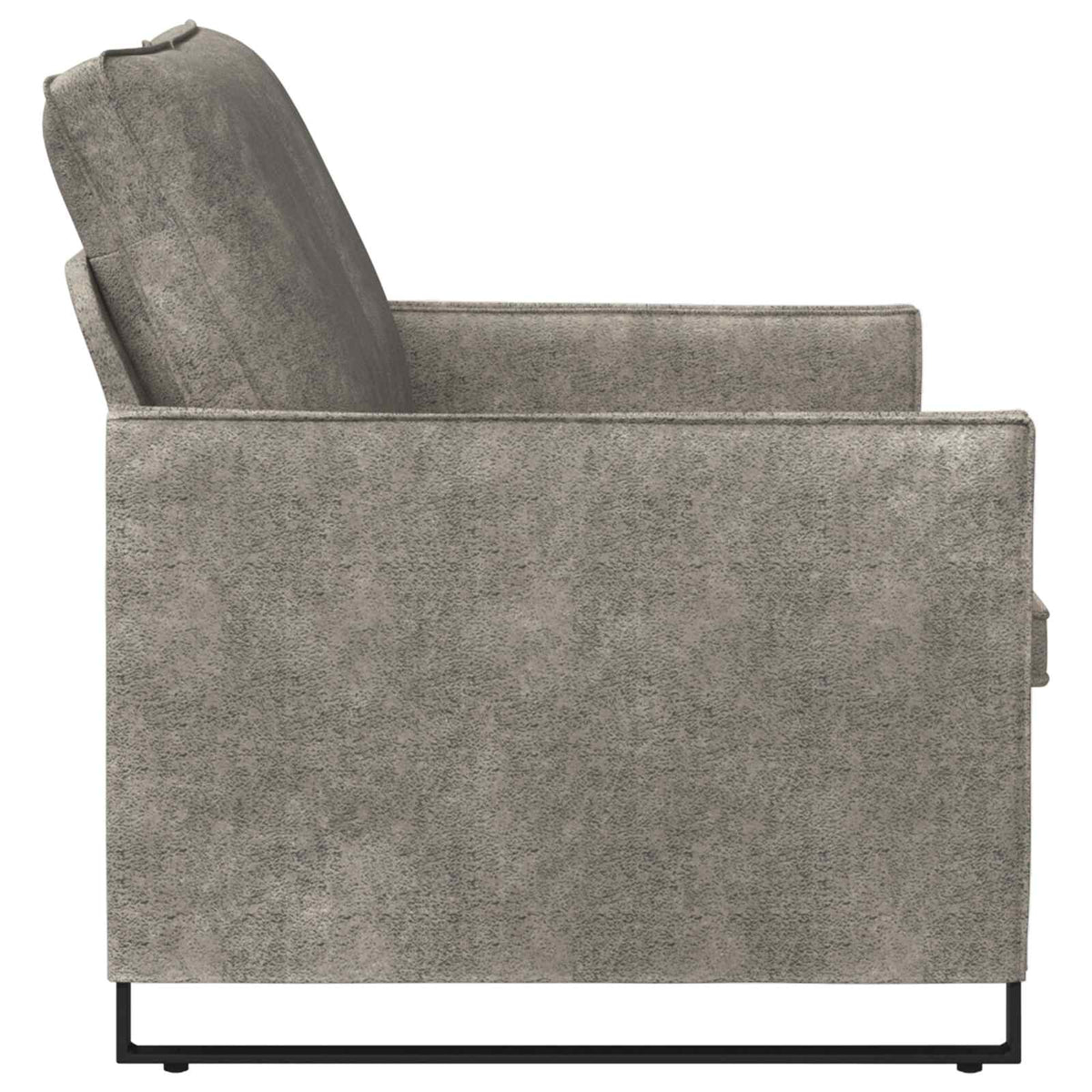 vidaXL 2 Seater Sofa Light Grey 150 x 81 x 82 cm Faux Suede Fabric