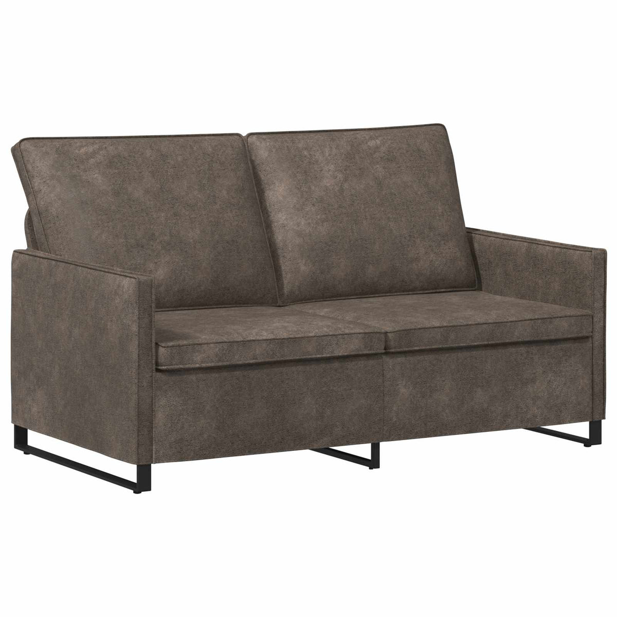 vidaXL 2 Seater Sofa Dark Grey 150 x 81 x 82 cm Faux Suede Fabric