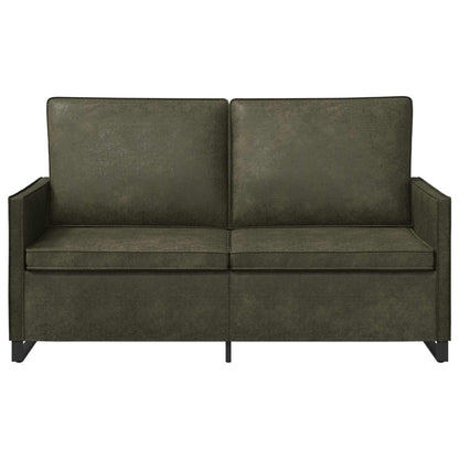 vidaXL 2 Seater Sofa Army Green 150 x 81 x 82 cm Faux Suede Fabric
