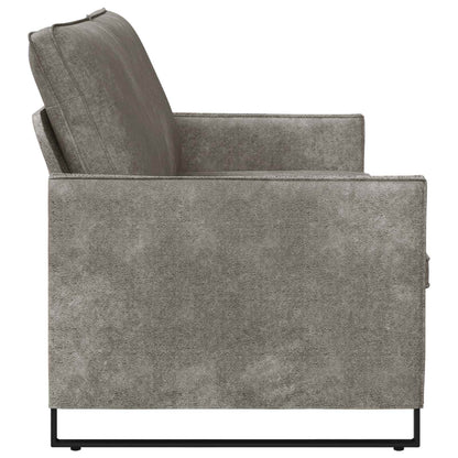 vidaXL 3 Seater Sofa Light Grey 190 x 81 x 82 cm Faux Suede Fabric