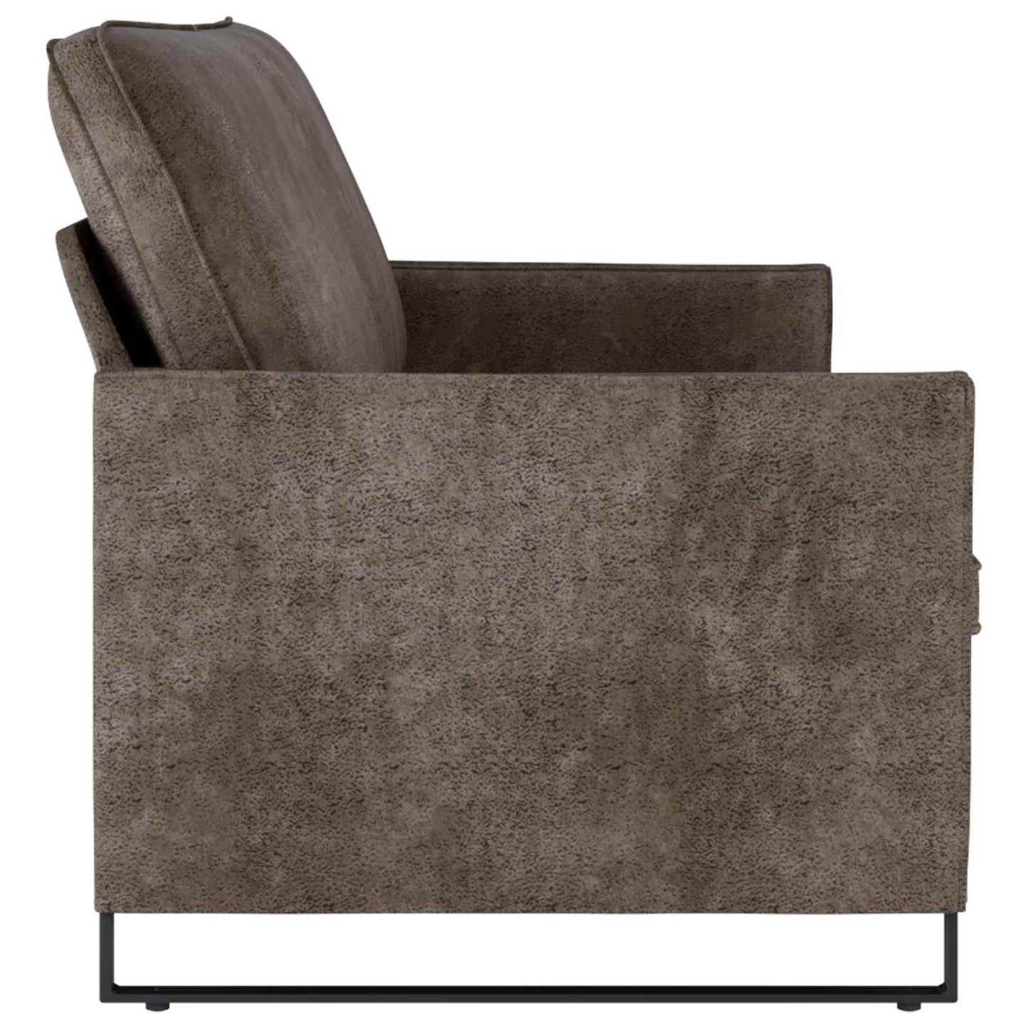 vidaXL 3 Seater Sofa Dark Grey 190 x 81 x 82 cm Faux Suede Fabric