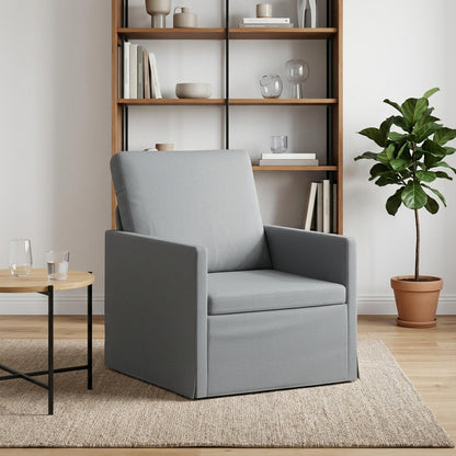 vidaXL Armchair Light Grey 70 x 81 x 82 cm Fabric