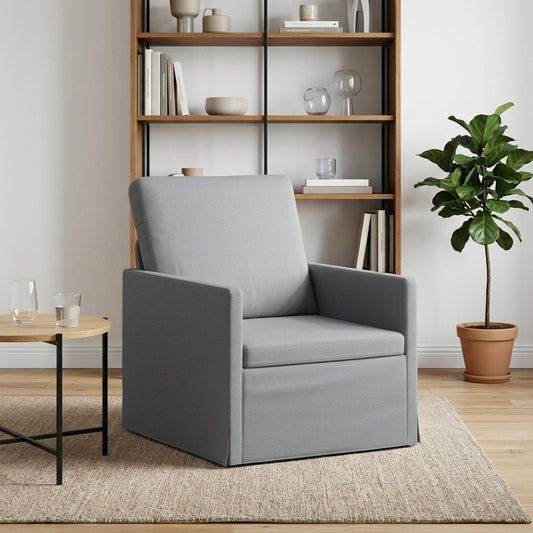 vidaXL Armchair Light Grey 70 x 81 x 82 cm Fabric