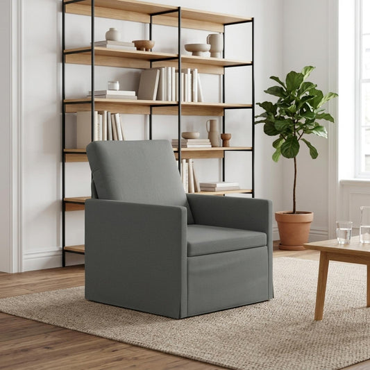 vidaXL Armchair Dark Grey 70 x 81 x 82 cm Fabric