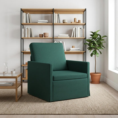 vidaXL Armchair Dark Green 70 x 81 x 82 cm Fabric