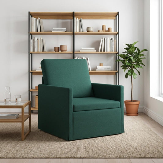 vidaXL Armchair Dark Green 70 x 81 x 82 cm Fabric