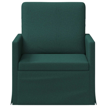 vidaXL Armchair Dark Green 70 x 81 x 82 cm Fabric